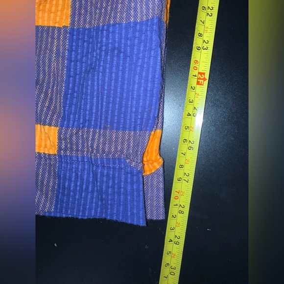 Anthropologie Porridge Preppy Plaid Indie WideLeg Pant Purple & Orange Sz M EUC - Picture 13 of 14